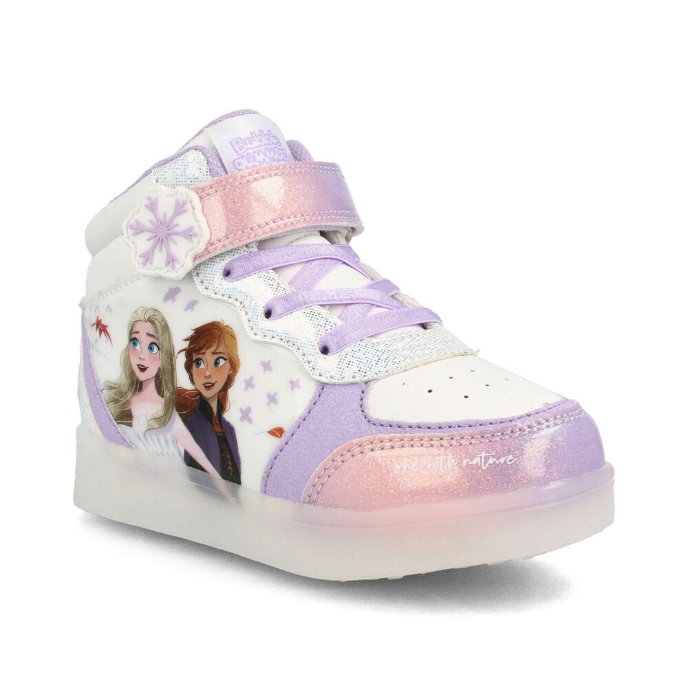 Zapatilla Ni&ntilde;a Bubblegummers Frozen Blanco - Lila image number 1.0